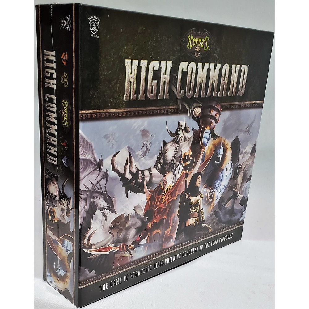 Hordes High Command Game sealed NIB Deck Building game Iron Kingdoms StrategyC26